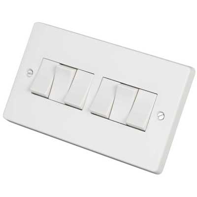 [003882] 6 Gang - 2 Way Switch