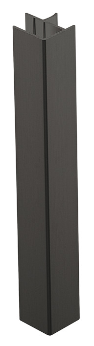 Corner for Plinth Black Matt 90° Solid
