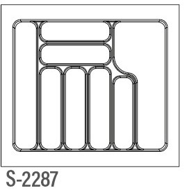 Cutlery Tray 600mm S2287 Grey