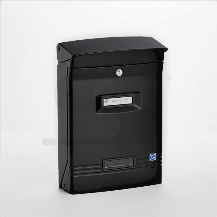 [006859] Letter Box Goiosa Metal Black