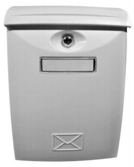 [002942] Letter Box Plastic White 27x41cm