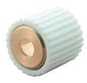 Shelf Support Round Screwed White