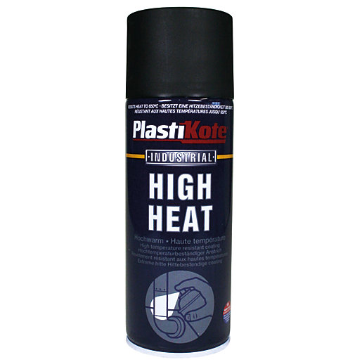 T & S High Heat Black Spray 400ml