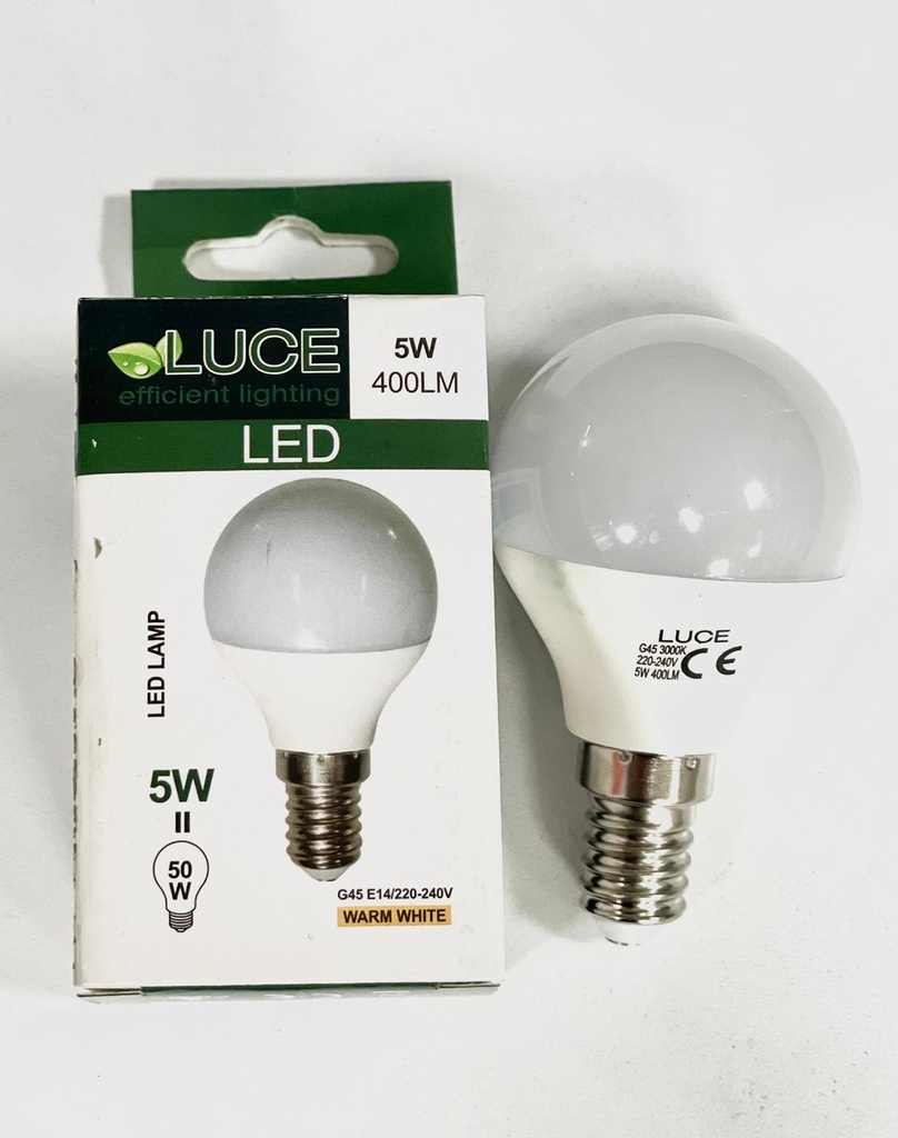Luce Led Ball 5w E14 Warm