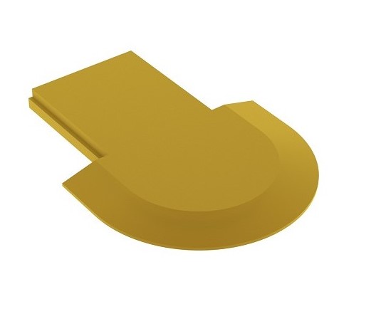 [000589] End Caps for Led Profile INLINE Brass