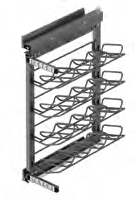 Bottle Unit w/Side Rail 400mm L S2181 Anthracite