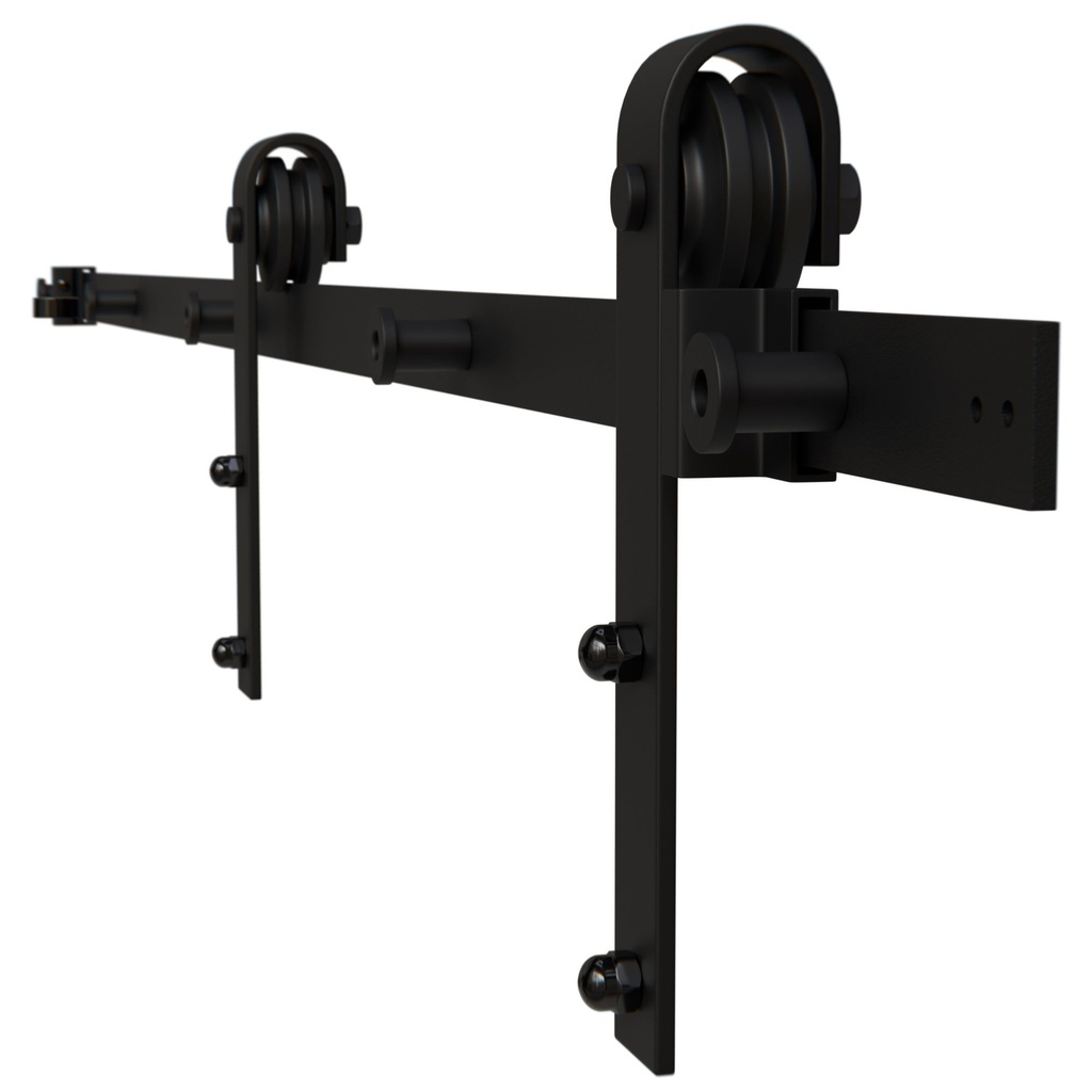 AMIG Barn Door Kit Black 2.0mt