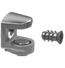 [000393] Glass Shelf Support 15x20 SN