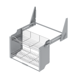 [001628] Pull Down Shelf With Lift 600mm S5181 Chrome