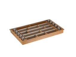 [007982] Wooden Cutlery Tray + Spice 90cm