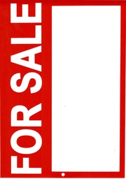 [000011] Self Adhesive Sign A4 - For Sale