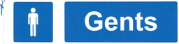 [000017] Self Adhesive Sign - Gents Toilet