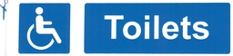 [000013] Self Adhesive Sign - Disabled Toilet