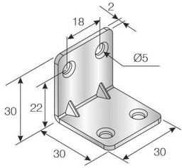[000843] Corner Brace 30 x 30 x 30