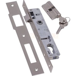 [000322] KALE Mortice Lock 20mm Nickel Yale + Cylinder