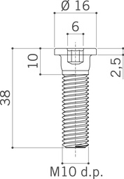[001690] Screws For Plastic Legs