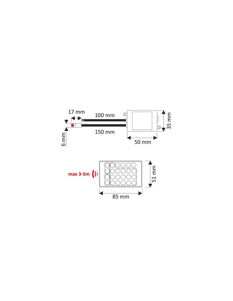 Led RGB Controller with IR Remote