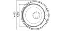 Sink 1 Bowl 480mm Decor