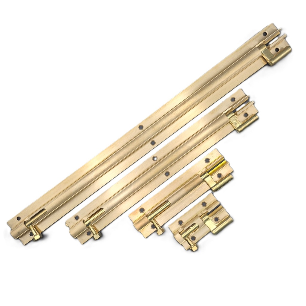 DB1040 Cranked Door Bolt 300mm Brass