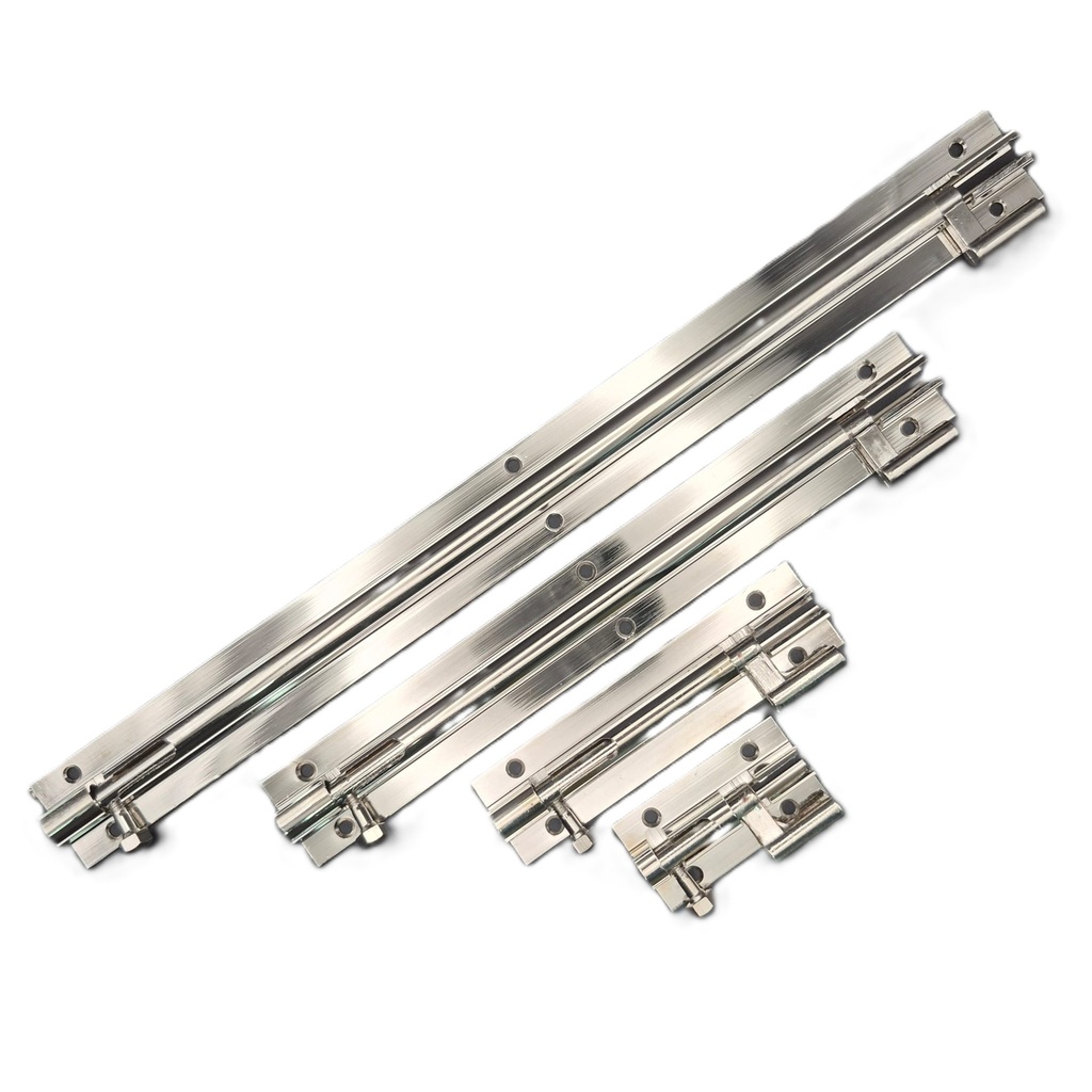 DB1040 Cranked Door Bolt  50mm S/Nickel