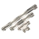 DB1040 Cranked Door Bolt 100mm S/Nickel