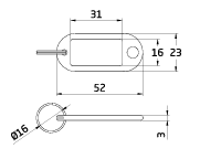 Key Label w/ Ring