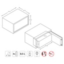 Amig Safe Box Topsecure-S 31x20x20cm Grey