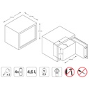 AMIG Safe Box Topsecure-M 23x17x17cm Grey