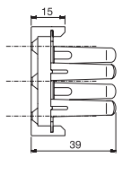 Wood Plinth Clip with Plastic Base