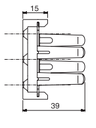 Wood Plinth Clip with Plastic Base