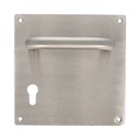 AMIG Handle with plate Stainless Steel