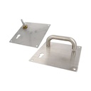 AMIG Handle with plate Stainless Steel