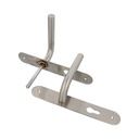 AMIG Handle Mod. 4LB Full Plate Stainless Steel