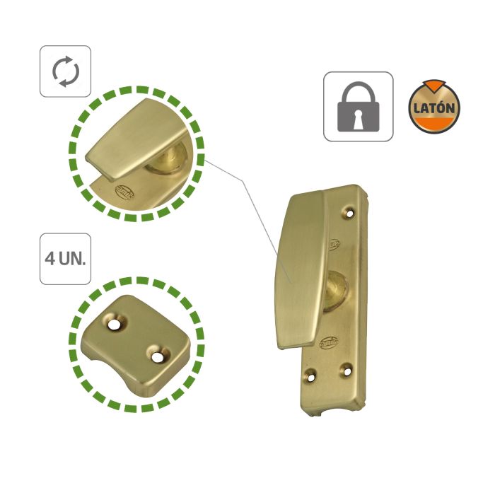 AMIG Cremonese Handle Brass Plated