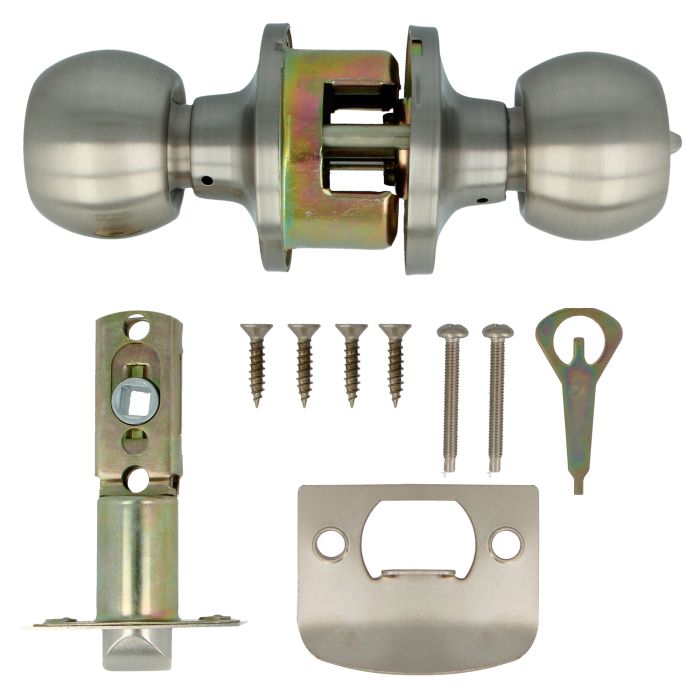 AMIG KnobSet Private 612 Satin Nickel