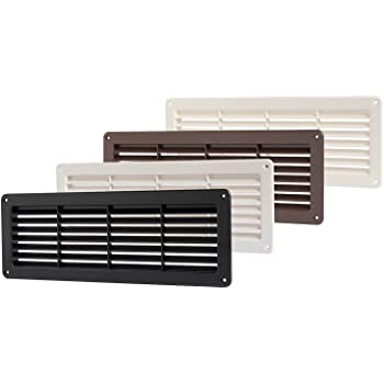 Air Vent Plastic 40 x 170mm Black