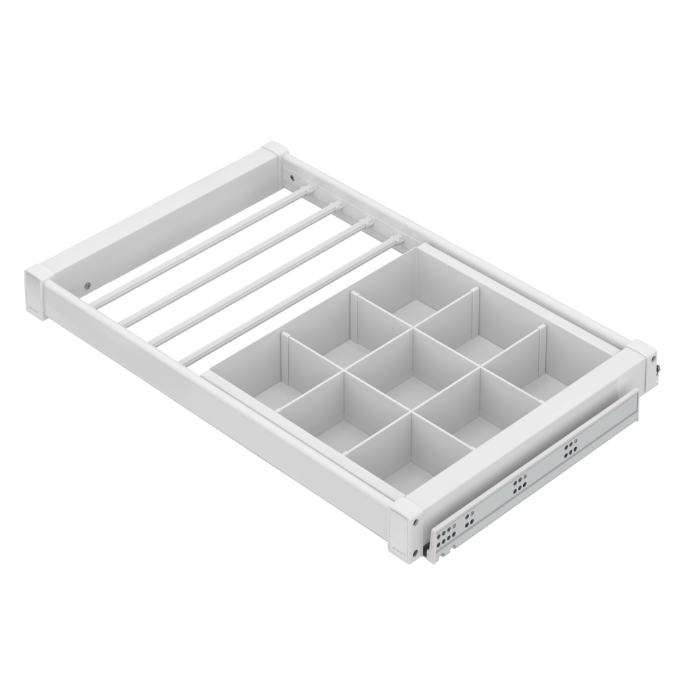 [003995] Al. Drawer / Trouser Rack 800mm S6705 White