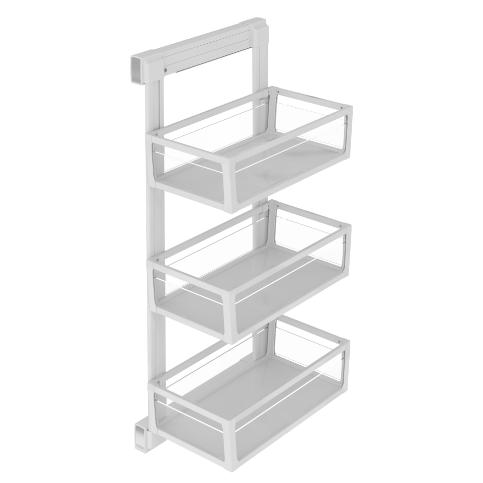 [008468] Al. Unit with 3 Shelves Right S6734 White
