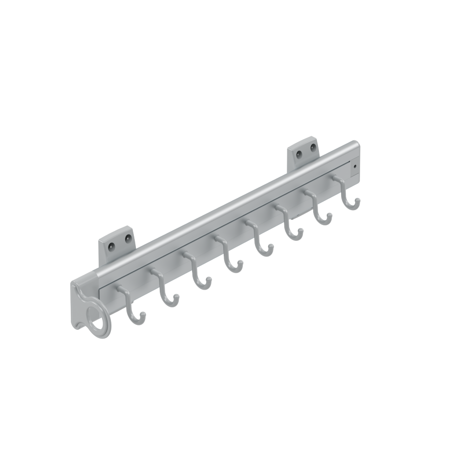 [004206] AL. Belt Rack With Rail S6541 Grey