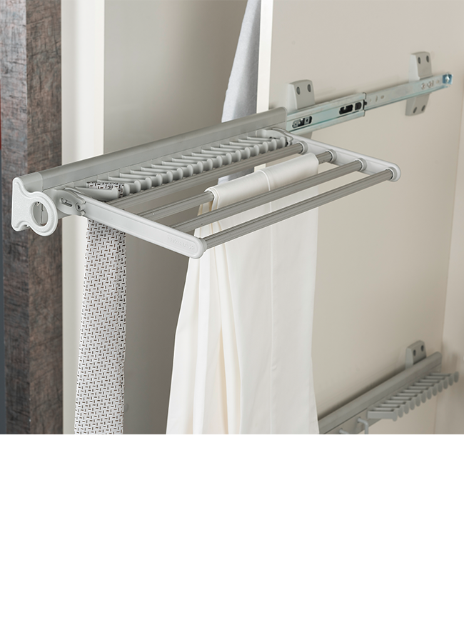 ALUMINIUM TIE RACK WITH TROUSER S6552