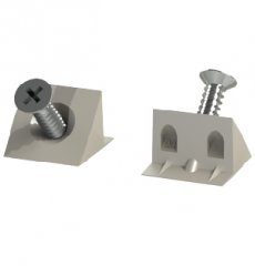 [008476] Back Panel Plastic Connector White Screw