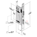 Bonaiti Lock B-EVO E41/50 Nickel Toilet