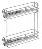 [000867] Bottle Holder 200mm L S2426 Chrome