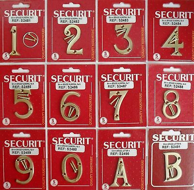 BRASS NUMBERS S2480/G