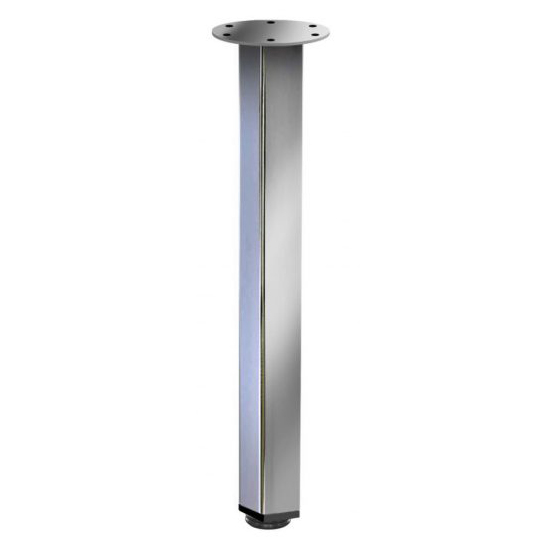 Breakfast Table Leg Square 60x60x870mm Chrome