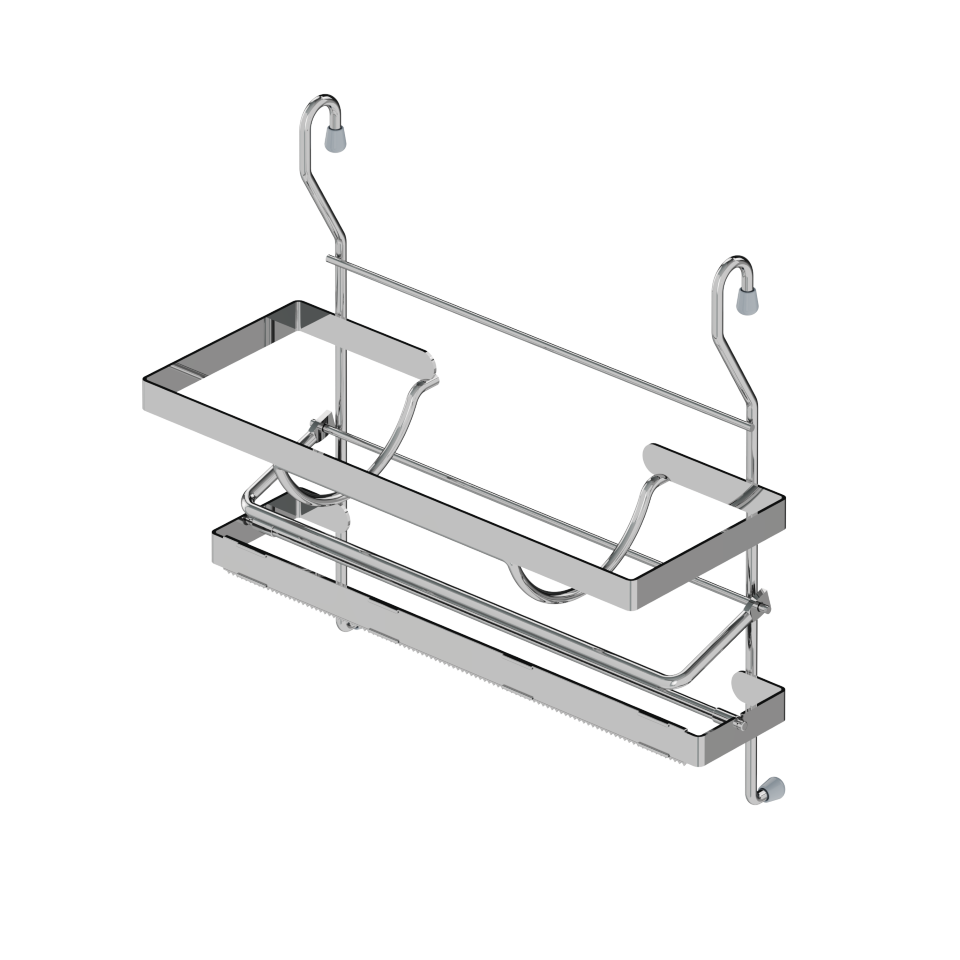 [007424] Classical Foil / Paper Roll Holder Double S4010 Chrome