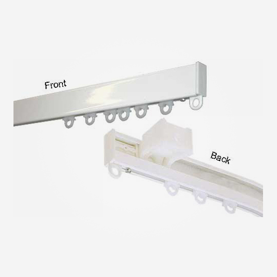 Curtain Rail - Alum HEAVY White per MT