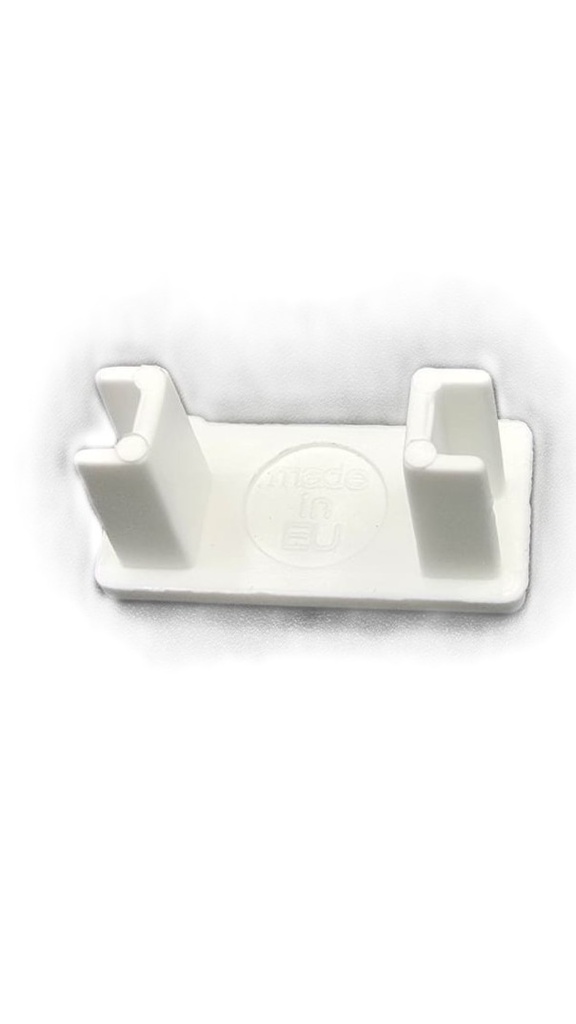 Curtain Rail - White End Cap