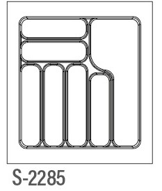 [003504] Cutlery Tray 500mm S2285 Grey
