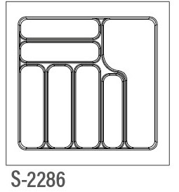 [003130] Cutlery Tray 550mm S2286 Grey